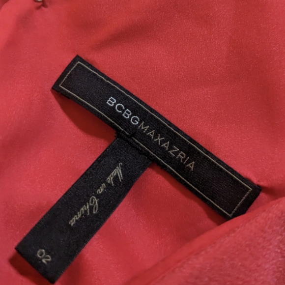 NWOT! Gorgeous coral colored BCBGMaxAzria dress size 2 - Picture 3 of 3